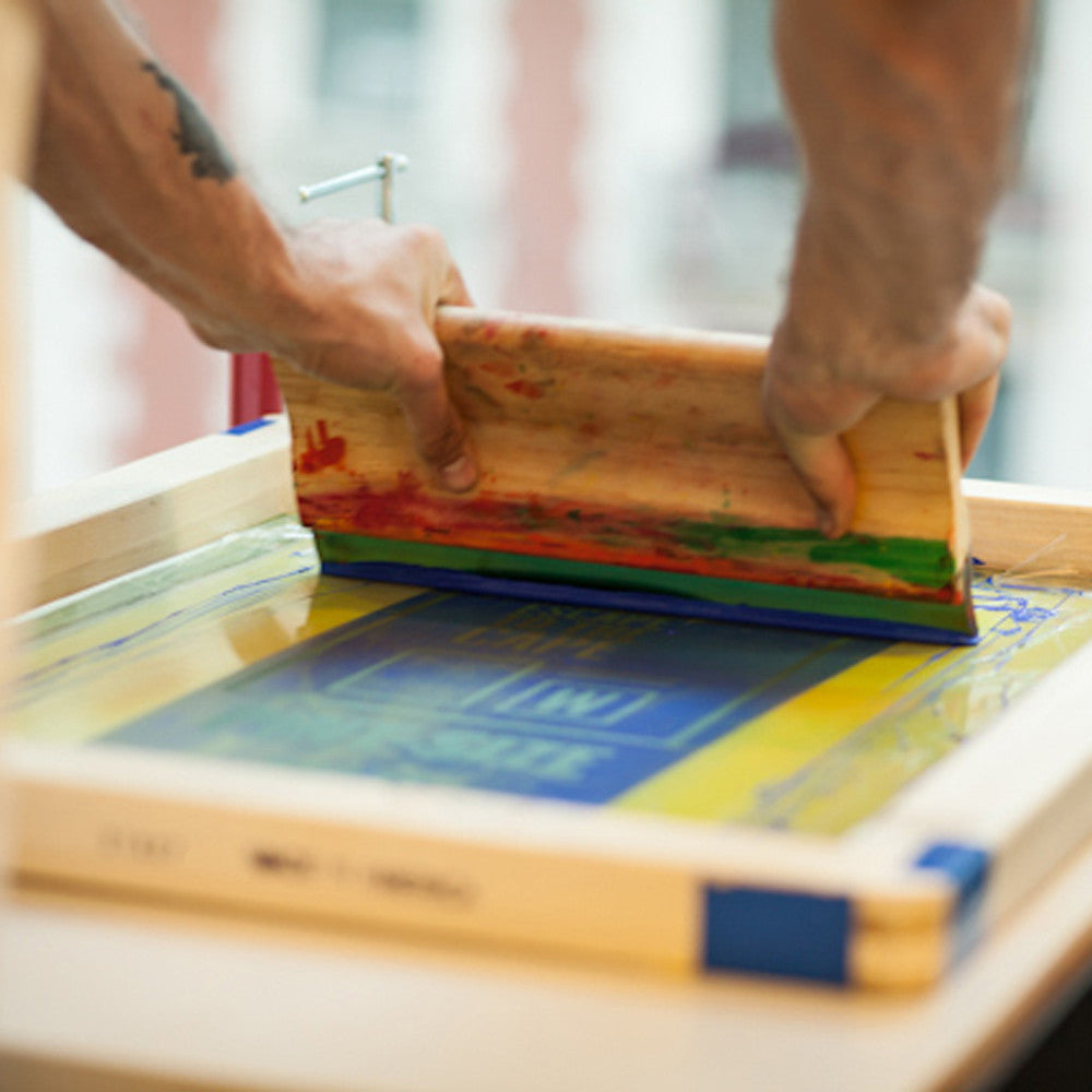 Screen-printing process image from the CRE8 website